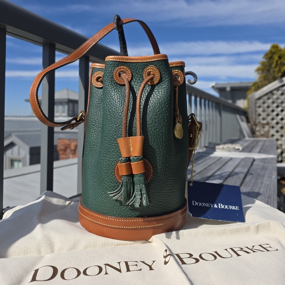New, Vintage D&B Fir Green Hand Fitted Crossbody Bag, USA - Picture 6 of 16